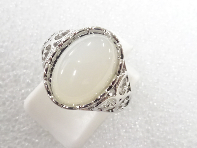 JAPANESE KIMONO / ANTIQUE COLORED STONE RING (SIZE 11)